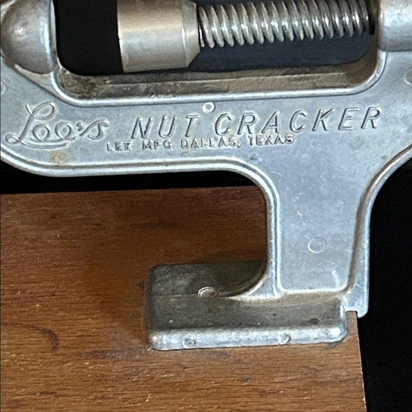 Other - Lee’s Nut Cracker Vintage Cast Metal Clamp-Mount - Silver Dallas Texas